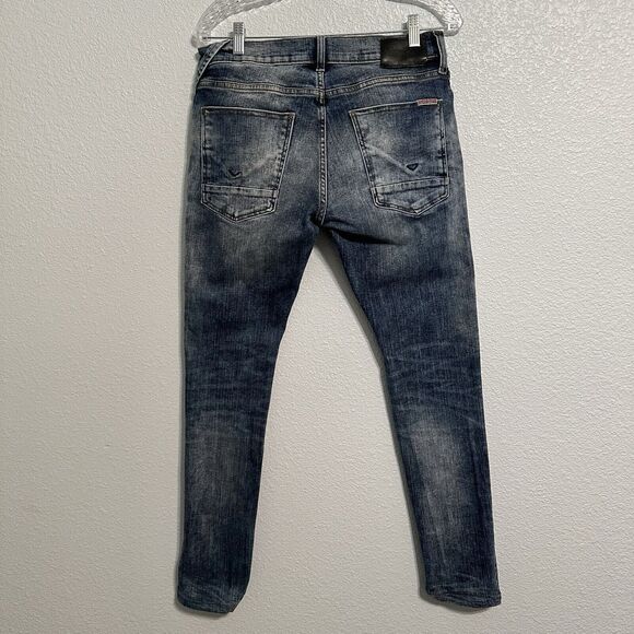 Hudson Jeans Sartor Relaxed Skinny Mens Size 31 Blue Stretch Denim Pants - Picture 4 of 15